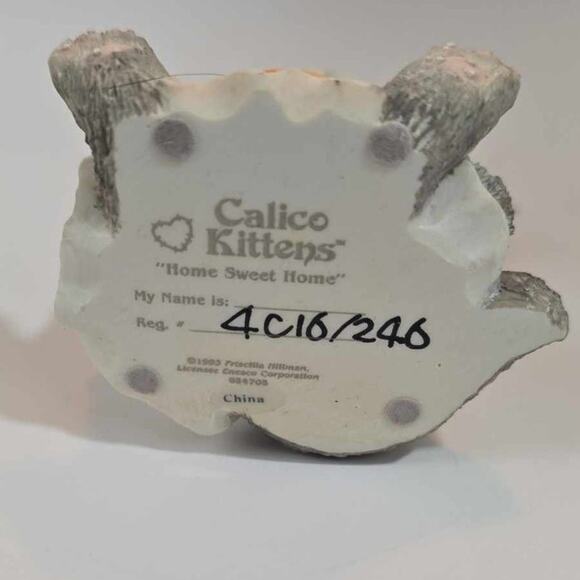 Enesco Calico Cats "Home Sweet Home" 624705 - Picture 5 of 5